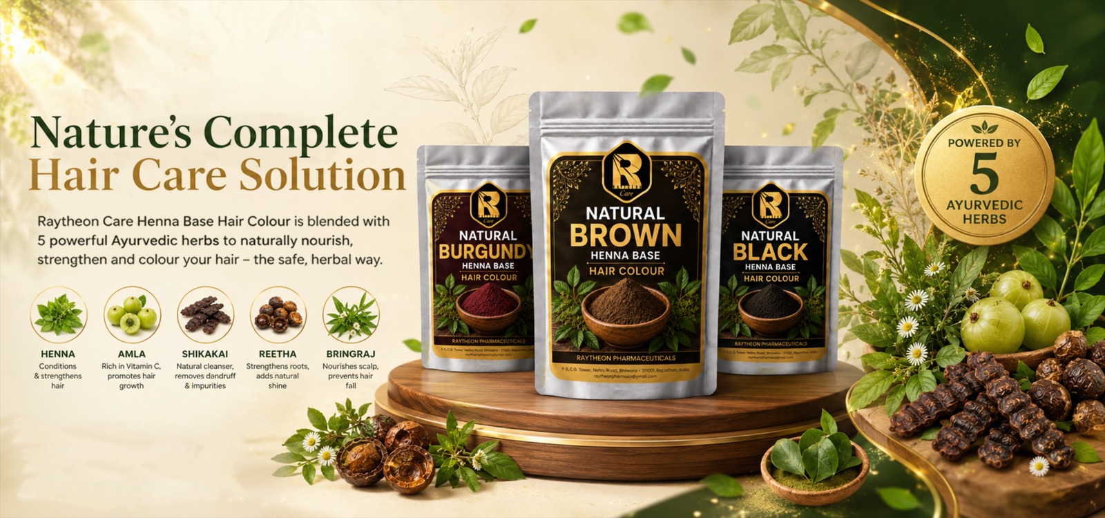 Nature's Complete Hair Care Solution — Henna Base Hair Colour